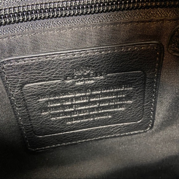 Practically new! Green Coach leather bag - Picture 6 of 11